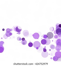 Bubbles Unique Purple Bright Vector Background