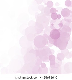 Bubbles Unique Purple Bright Vector Background