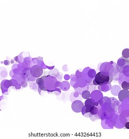 Bubbles Unique Purple Bright Vector Background