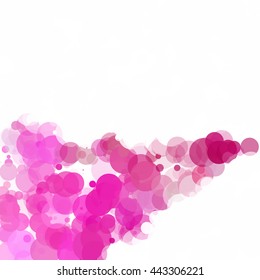 Bubbles Unique Purple Bright Vector Background