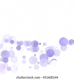 Bubbles Unique Purple Bright Vector Background