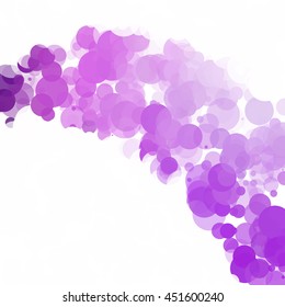 Bubbles Unique Purple Bright Vector Background