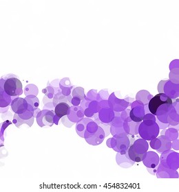 Bubbles Unique Purple Bright Vector Background