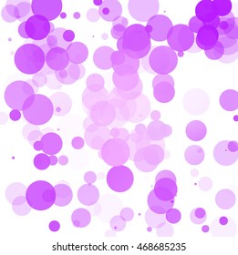 Bubbles Unique Purple Bright Vector Background