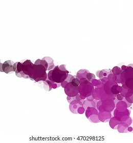 Bubbles Unique Purple Bright Vector Background