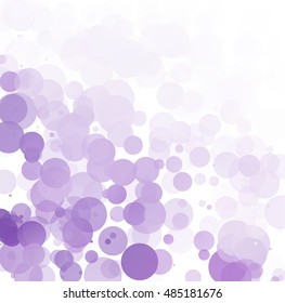 Bubbles Unique Purple Bright Vector Background