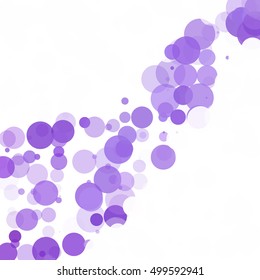 Bubbles Unique Purple Bright Vector Background