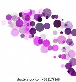 Bubbles Unique Purple Bright Vector Background