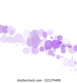 Bubbles Unique Purple Bright Vector Background