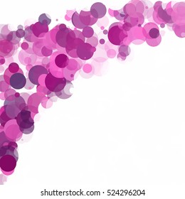 Bubbles Unique Purple Bright Vector Background