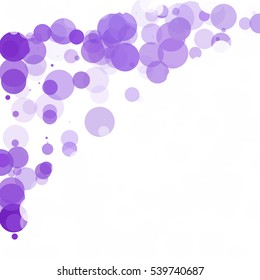 Bubbles Unique Purple Bright Vector Background