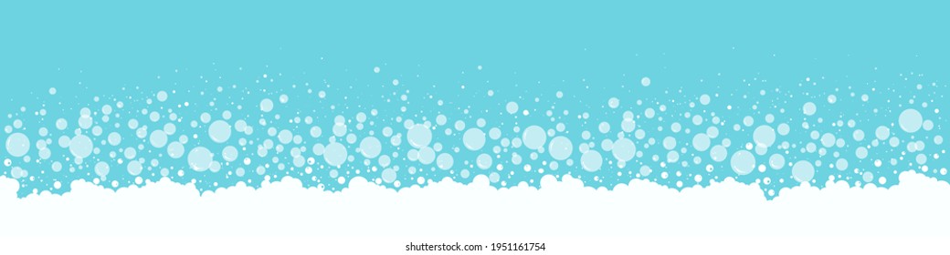 Bubbles vector fizz background. Soap and foam, suds pattern. Abstract illustration