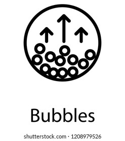 Bubbles vector icon design