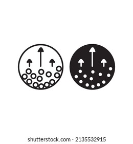 Bubbles vector icon illustration sign