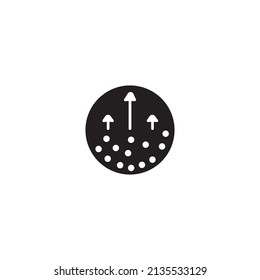 Bubbles vector icon illustration sign