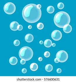 Bubbles Vector illustration. For flyers, invitation, posters, brochure, banners.