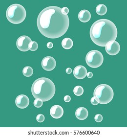 Bubbles Vector illustration. For flyers, invitation, posters, brochure, banners.