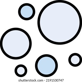bubbles Vector illustration on a transparent background.Premium quality symmbols.Stroke vector icons for concept and graphic design.