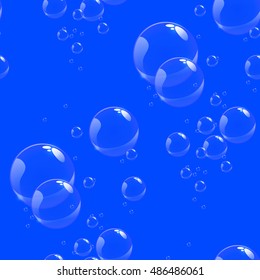 bubbles vector seamless background