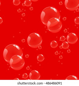 bubbles vector seamless background