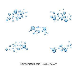 Bubbles water vector icon