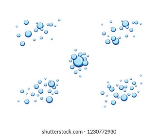 Bubbles water vector icon