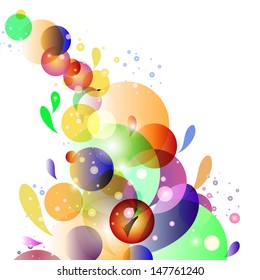 Bubbles with white background.