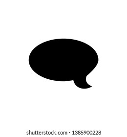 bubble'speak icon trendy flat design 