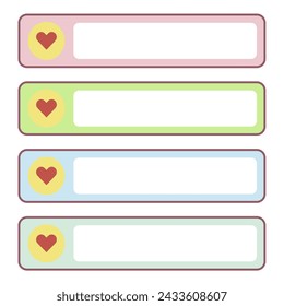 Bubblle chat cute with colorful theme