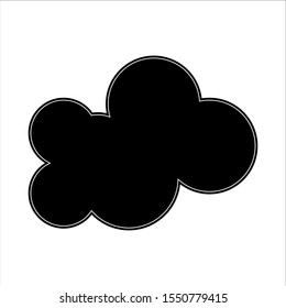 a bubbly cloud icon on a white background
