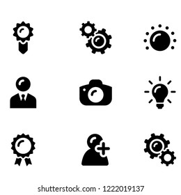 Bubbly Element Collection icon set vector