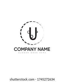Bubbly fun initial letter type U logo template, Vector logo for business and company identity 