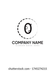 Bubbly fun initial letter type O logo template, Vector logo for business and company identity 