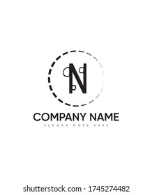 Bubbly fun initial letter type N logo template, Vector logo for business and company identity 