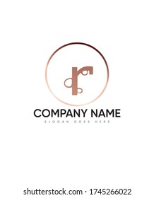 Blubbly fun Initialen Kleinbuchstaben Typ R Logo Vorlage, Vector Logo für Unternehmen und Firmenidentität 