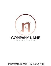Bubbly fun initials lowercase letter type N logo template, Vector logo for business and company identity 