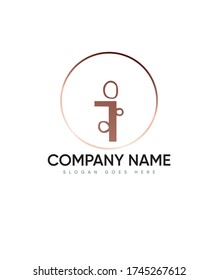 Bubbly fun initials lowercase letter type I logo template, Vector logo for business and company identity 