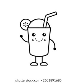  a bubbly lemonade glass mascot.