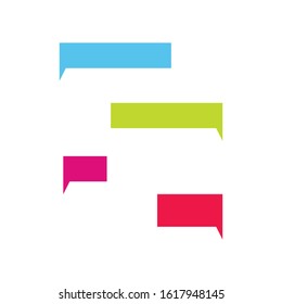 Buble chat icon Vector Illustration design Logo template