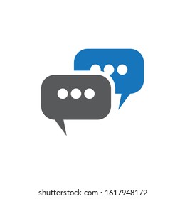 Buble chat icon Vector Illustration design Logo template