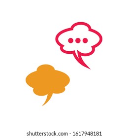 Buble chat icon Vector Illustration design Logo template