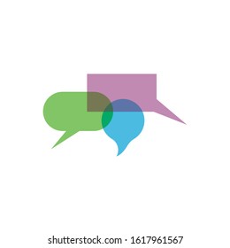 Buble chat icon Vector Illustration design Logo template