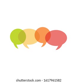 Buble chat icon Vector Illustration design Logo template