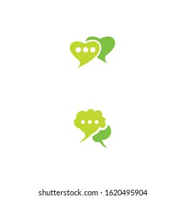 Buble chat icon Vector Illustration design Logo template