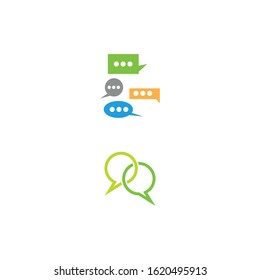 Buble chat icon Vector Illustration design Logo template