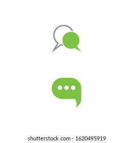 Buble chat icon Vector Illustration design Logo template
