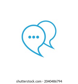 Buble chat icon Vector Illustration design Logo template