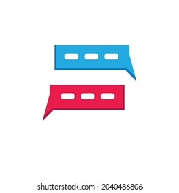 Buble chat icon Vector Illustration design Logo template