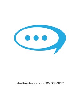 Vektor Illustration Design Logo-Vorlage für das Bubble-Chat-Symbol
