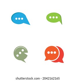 Buble chat icon Vector Illustration design Logo template